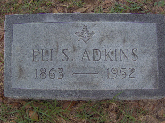 Headstone for Adkins, Eli S.